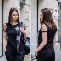 Тениска Stars със синджири и тюл